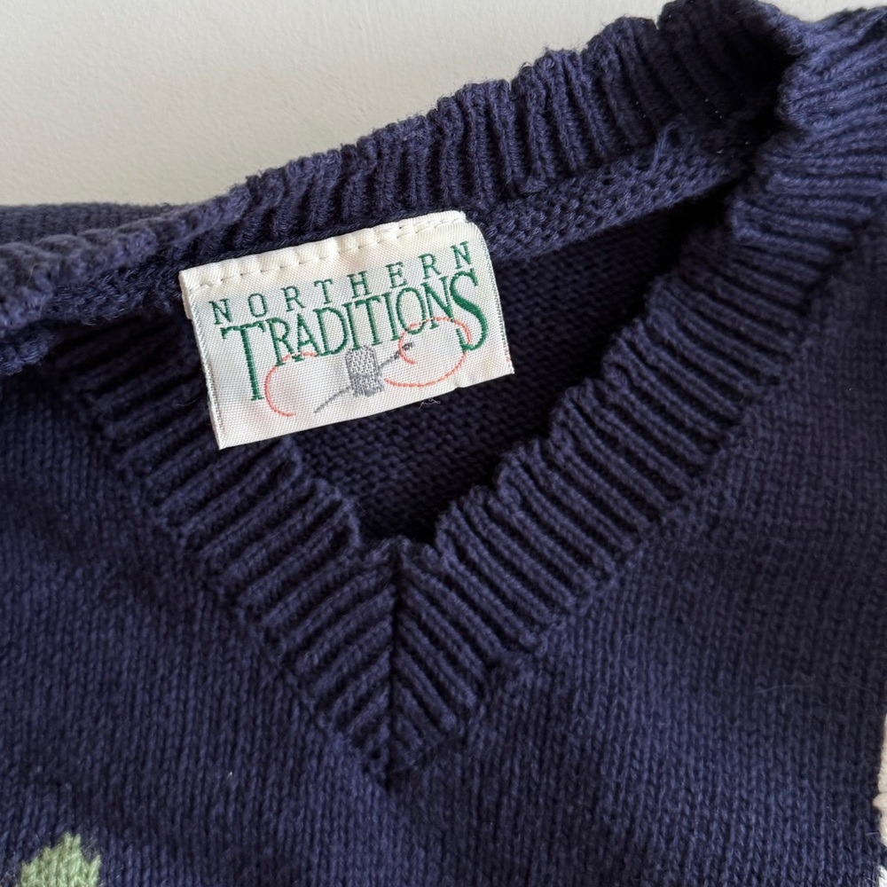 SOLD Vintage Northern Traditions Cat Sweater - Picture 6 of 6